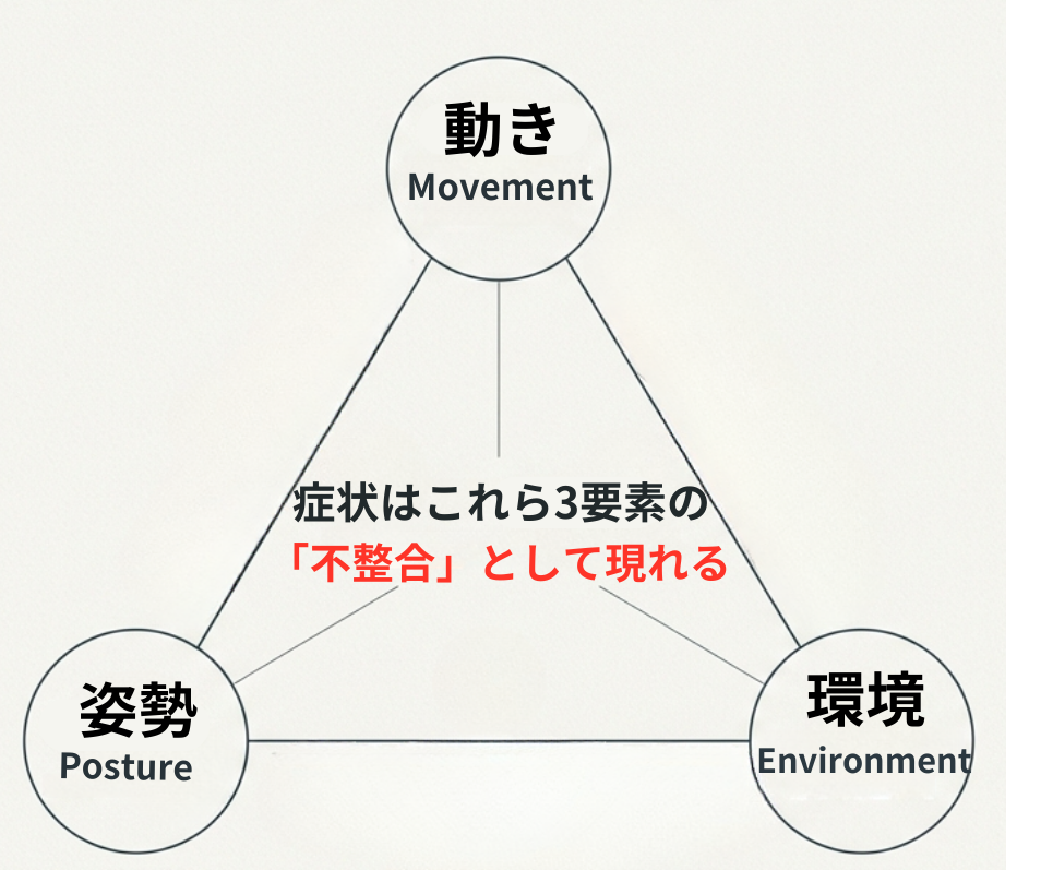 動作・姿勢・環境の3要素